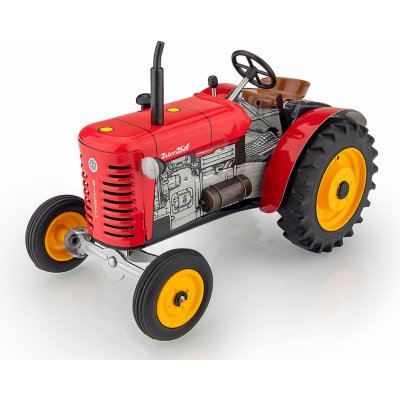 Kovap Traktor Zetor 25A červený na klíček – Zboží Mobilmania