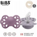 Bibs anatomické dudlíky silikon 2 ks Infinity Fossil grey mauve – Zboží Mobilmania