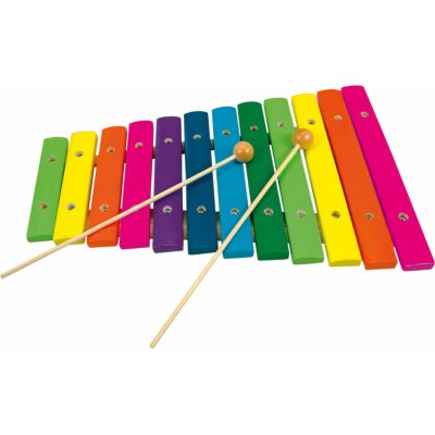 Bino Xylofon 12 tónů (Rozměry: 33x22x4 cm Věk: 3+ Materiál: dřevo)