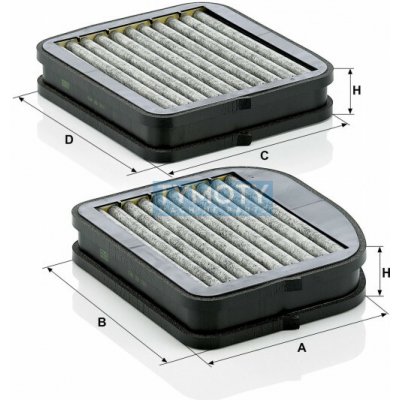 MANN CUK 22 000-2 kabinový (pylový) filtr – Hledejceny.cz