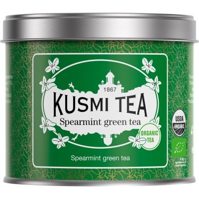 Kusmi Tea Spearmint Green Tea sypaný čaj v BIO kvalitě 100 g – Zbozi.Blesk.cz