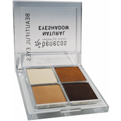 Benecos Natural Quattro Eye Shadow Coffee & Cream 4,8 g – Zboží Dáma