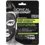 L’Oréal Men Expert Pure Charcoal plátýnková maska 30 g – Zboží Mobilmania