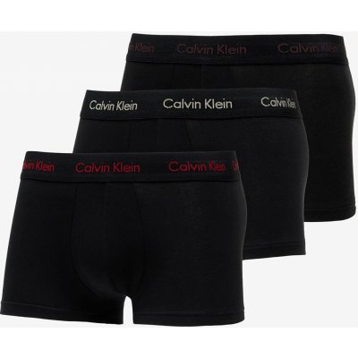 Calvin Klein Cotton Stretch Low Rise Trunk 3-Pack Black – Zboží Mobilmania