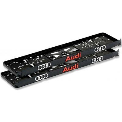 3D Podložka pod SPZ AUDI červená (2ks) – Sleviste.cz