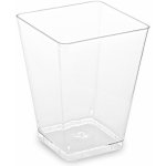 Fingerfood kelímek hranatý, čirý 5,8 x 5,8 x 7,6 cm - 160 ml – Zboží Dáma