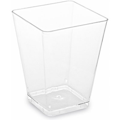 Fingerfood kelímek hranatý, čirý 5,8 x 5,8 x 7,6 cm - 160 ml – Zboží Dáma