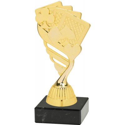 Soška KARTY M/P432 Soška zlatá výška 15 cm – Zboží Dáma