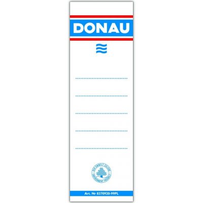 Donau Hřbetní štítky vkládací oboustranné bílé 48 x 153 mm – Hledejceny.cz