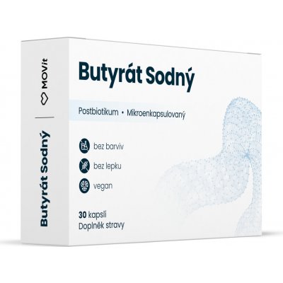 MOVit Butyrát sodný Postbiotikum 30 kapslí – Hledejceny.cz