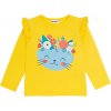 Dětské tričko Winkiki kids Wear dívčí tričko s dlouhým rukávem Mexico Cat žlutá