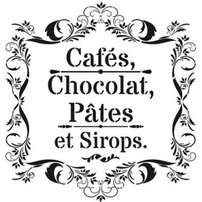 šablona 25x25cm kafe a čokoláda – Hledejceny.cz