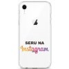 Pouzdro a kryt na mobilní telefon Apple Pouzdro TopQ iPhone XR silikon Instagram