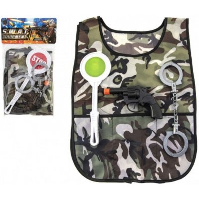 Teddies Sada policejní pistole pouta plácačka vesta – Sleviste.cz