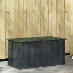 Omaxi zahradní úložná bedna 101 x 56,5 x 50 cm ocel černá 750433 – Hledejceny.cz