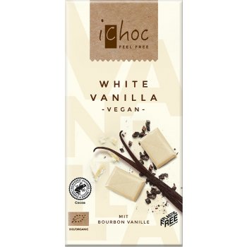 iChoc rýžová čokoláda bílá s vanilkou 80 g