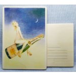 Dřevěná pohlednice - Sekt – Zboží Mobilmania