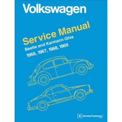 Volkswagen Beetle and Karmann Ghia Official Service Manual 1966-1969 – Zboží Mobilmania