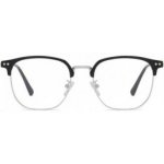 Luxbryle Pánské brýle na počítač George LX_015600 Černá se stříbrným – Zboží Živě