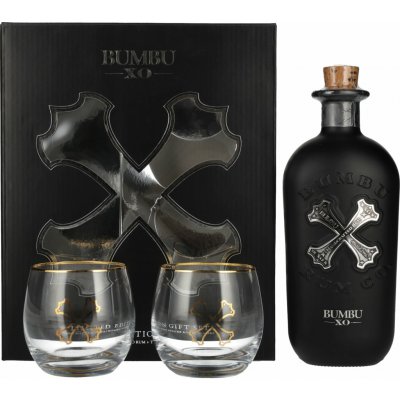 Bumbu XO 18y 40% 0,7 l (dárkové balení 2 sklenice) – Zboží Dáma