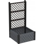 DURAMAX Nadzemní záhon 55 x 55 cm s treláží antracit IDMFPGB006CG – Sleviste.cz