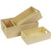 Úložný box Morex Bedýnka dřevěná 3ks D1861