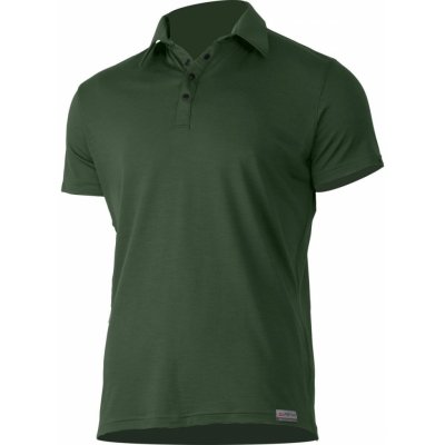 Lasting pánská merino polo košile Eliot khaki