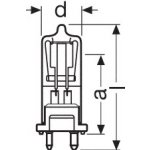 Osram 64686 halogenová žárovka 240V 650W GY9,5 – Zboží Živě