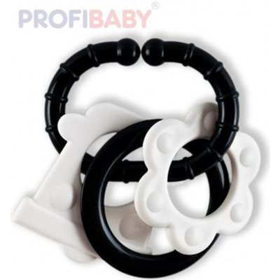 Profibaby Baby 3 tvary s klipem pro miminko černobílá