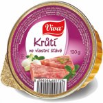 Viva Krůtí maso ve vlastní šťávě 120 g – Zboží Dáma