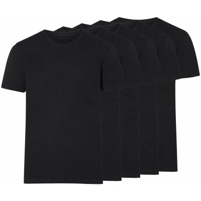 esmara Men pánské triko 5 ks černá – Zboží Dáma