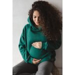 milk & love těhotenská a kojící mikina Motherhood oversize zelená – Zboží Dáma