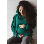 milk & love těhotenská a kojící mikina Motherhood oversize zelená – Zboží Mobilmania