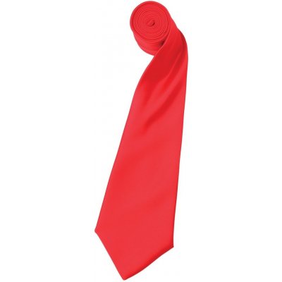 Premier Workwear Saténová kravata jasně červená
