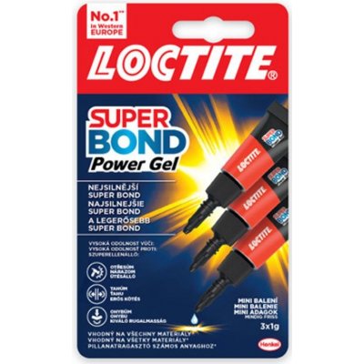LOCTITE Super Attak Mini Trio Gel vteřinové lepidlo 3x1 g – Hledejceny.cz