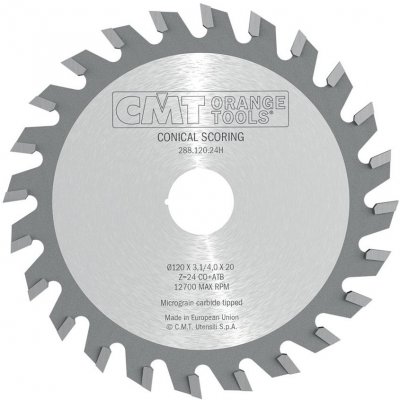 CMT Předřezový kotouč kónický pro CNC stroje D180x5,0-6,2 d55 Z36 HM
