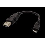 Roline 11.02.8310 USB 2.0 kabel, USB A(M) - microUSB B(M), 15cm, černý – Hledejceny.cz