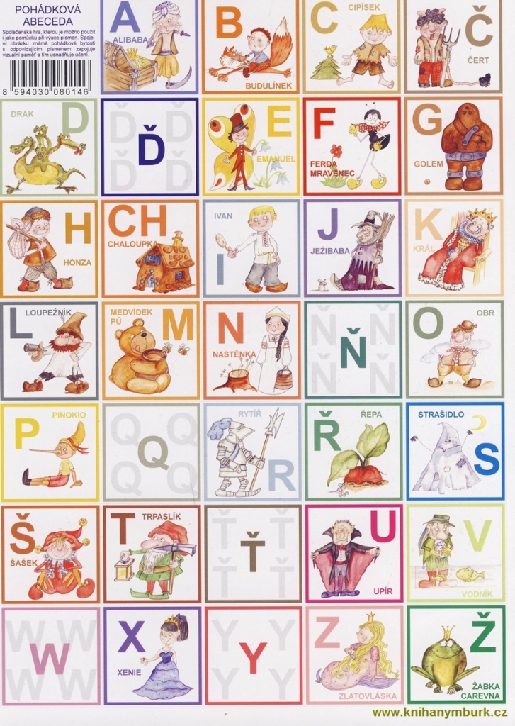 Pexeso: Pohádková abeceda