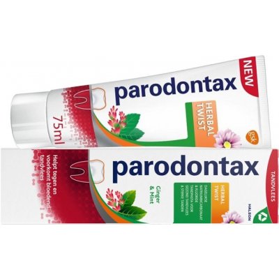 Parodontax Tandpasta Herbal Twist Ginger & Mint 75 ml – Zbozi.Blesk.cz