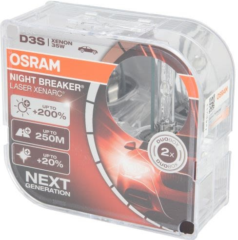OSRAM Xenonová výbojka D3S, Xenarc Night Breaker Laser, 35W, PK32d-5, 2  kusy, 66340 XNL-HCB od 8 361 Kč - Heureka.cz