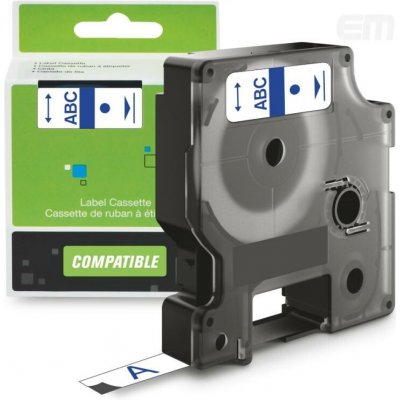 Páska AltPrint [Dymo] D1, 12mm (45014) bílá, modrý tisk, 7m – Zboží Živě