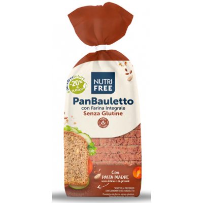Nutri Free PanBauletto Bezlepkový celozrnný krájený chléb 300 g