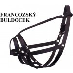 B & F Náhubek pletený francouzský buldoček kožený č.7 – Zboží Dáma