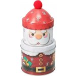 Patrová vánoční plechová dóza Santa 22 cm – vícebarevná, H&L – Hledejceny.cz