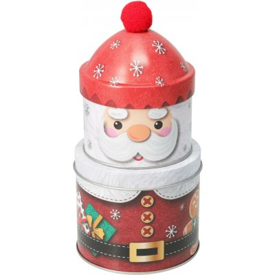 Patrová vánoční plechová dóza Santa 22 cm – vícebarevná, H&L – Hledejceny.cz