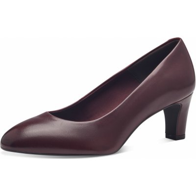 Tamaris Dámské kožené lodičky 1 22420/42 barvy merlot bordó – Zboží Dáma