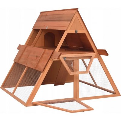 vidaXL Králíkárna masivní jedlové dřevo 152 x 127 x 109,5 cm – Hledejceny.cz