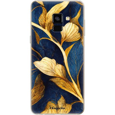 Pouzdro iSaprio - Gold Leaves - Samsung Galaxy A8 2018 – Zbozi.Blesk.cz
