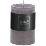 Šedá svíčka Granite válec S - Ø 5*7,5 cm/18h - J-Line by Jolipa – Hledejceny.cz