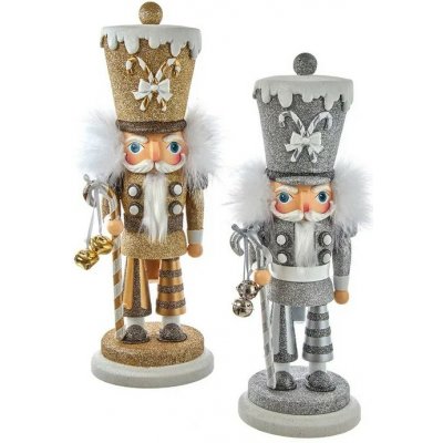 Kurt S. Adler - Louskáček zlatý/stříbrný Barva: Stříbrná – Zboží Dáma